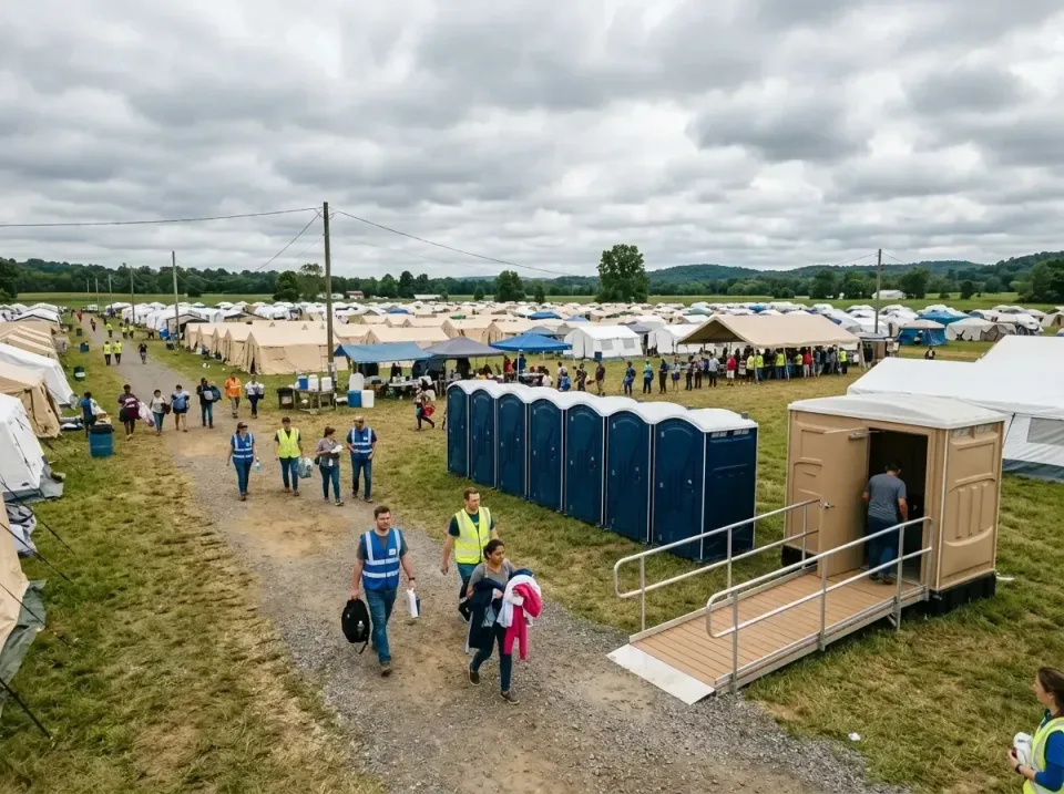 disaster-relief-camp-restrooms-010 — frequently asked questions, Dumpster & Portable Bathrooms Rental in River Road, OR